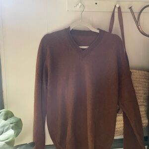 Brown 100% wool Sweater